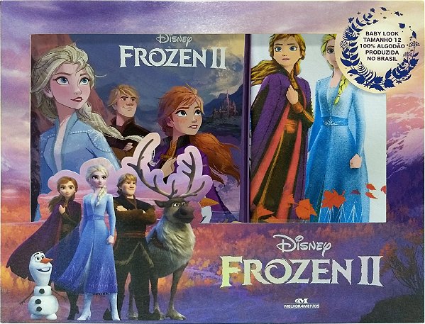 Livro Frozen 2: livro + camiseta