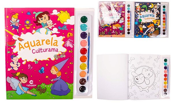 Livro Aquarela Culturama Sortido - 3 Capas