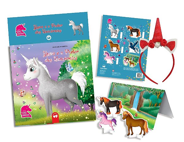 Livro Yuna e o poder dos unicórnios: kit unicórnios