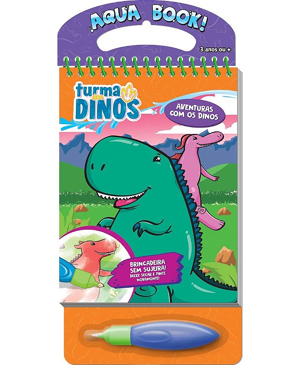 Livro Aventura com os Dinos: Aquabook
