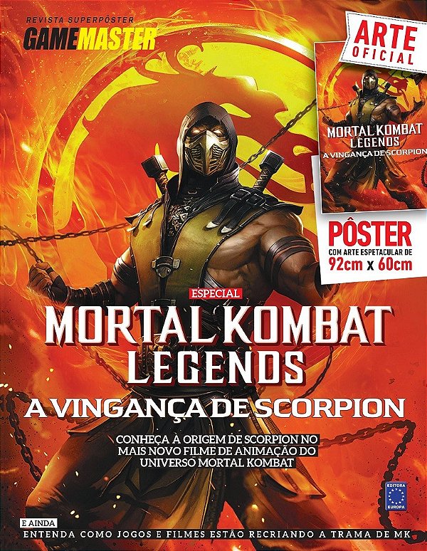Livro Superpôster Game Master - Mortal Kombat Legends