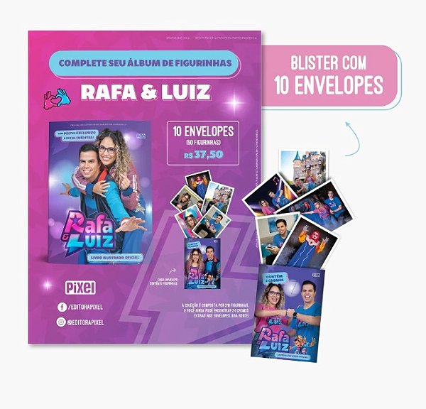 Livro Rafa & Luiz - Blister Com 10 Envelopes