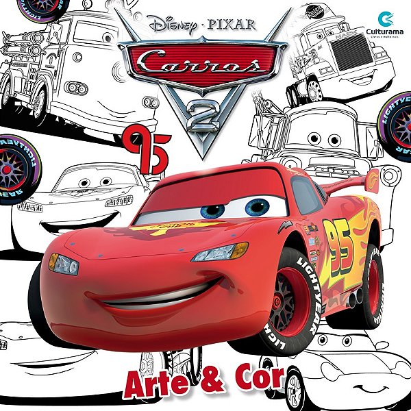 Livro Arte E Cor - Disney Pixar - Carros 2