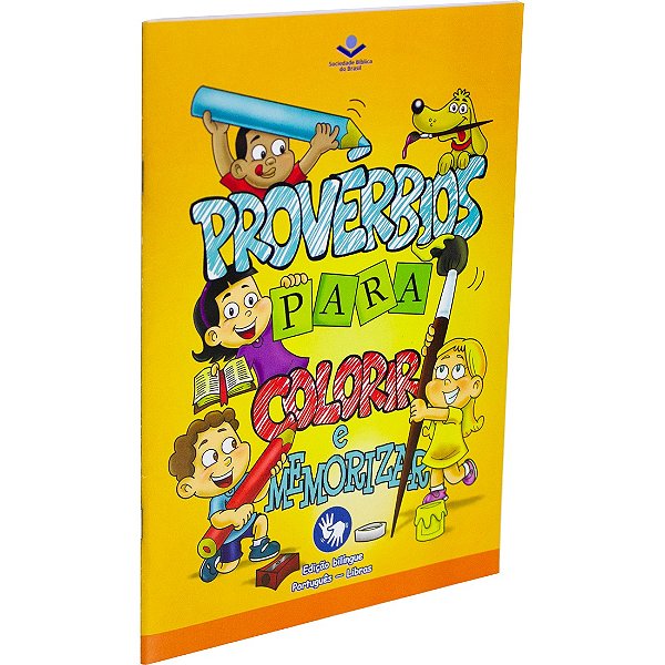 Livro Provérbios Para Colorir E Memorizar - Português E Libras:...