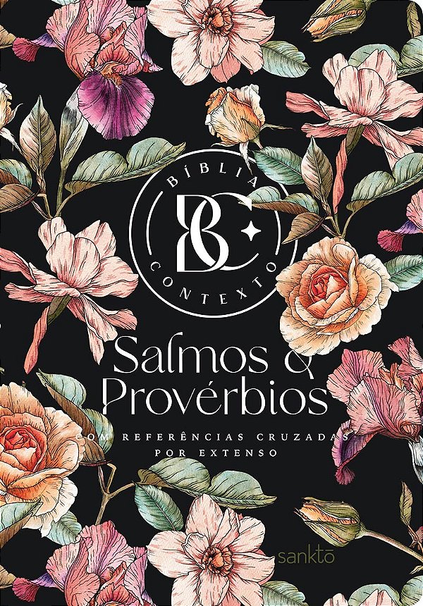 Livro Bíblia Contexto - Salmos & Provérbios - Floral: Com...