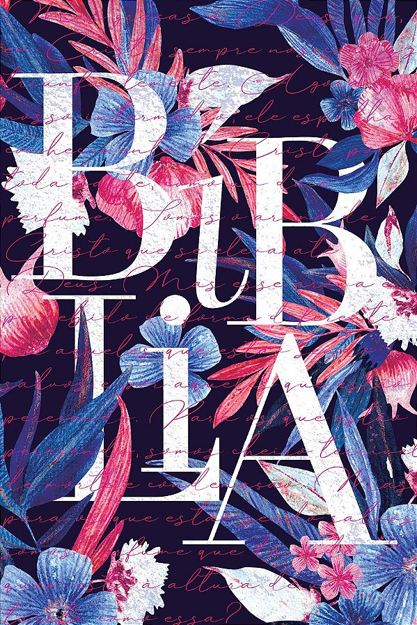 Livro Bíblia NVT 960 Aroma Azul e Pink - Letra Normal: No...
