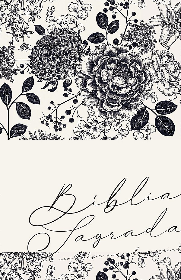 Livro Bíblia ARC Floral Creme - Letra Gigante: Com Harpa ...