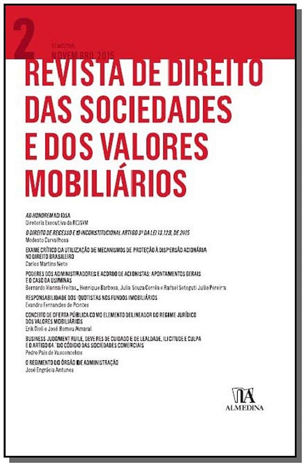 Livro Revista de direito das sociedades e dos valores mob...