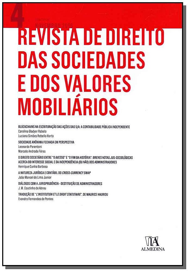 Livro Revista de direito das sociedades e dos valores mob...
