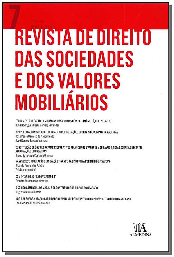 Livro Revista de direito das sociedades e dos valores mob...