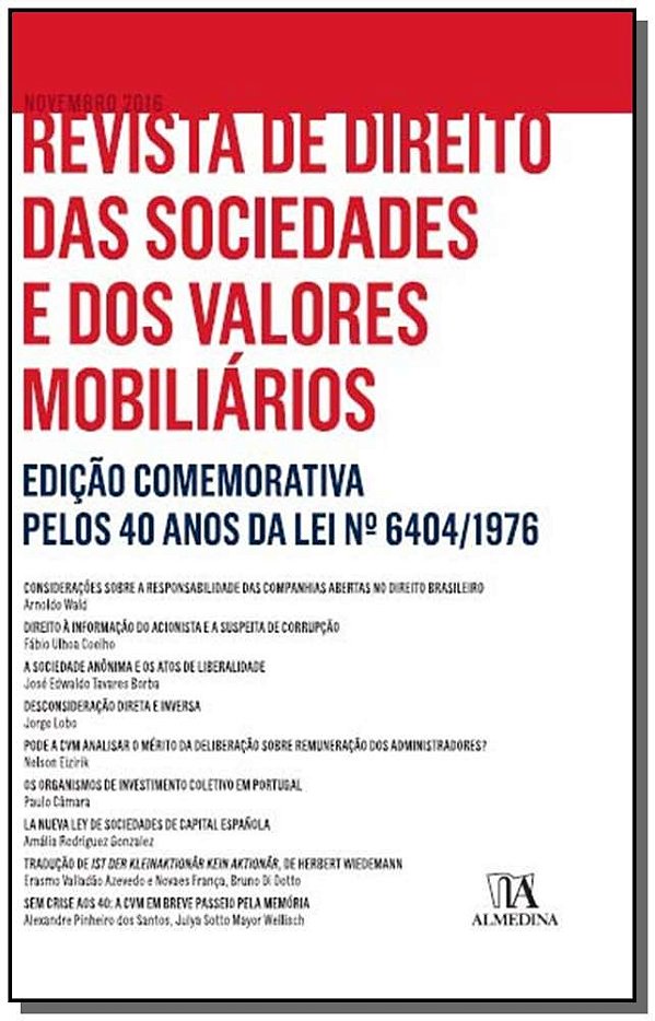 Livro Revista de direito das sociedades e dos valores mob...