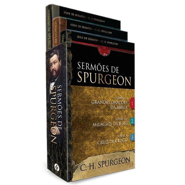 Livro Box 1 - Sermões de Spurgeon - 3 livros: 3 livros do...