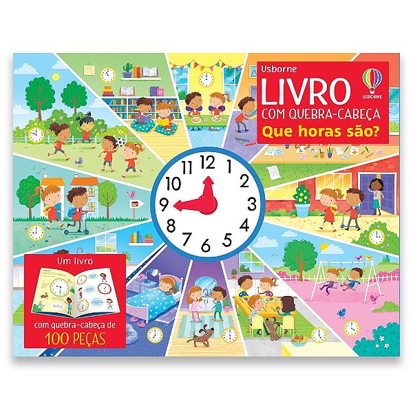 Livro Que Horas São?: Livro Com Quebra-Cabeça