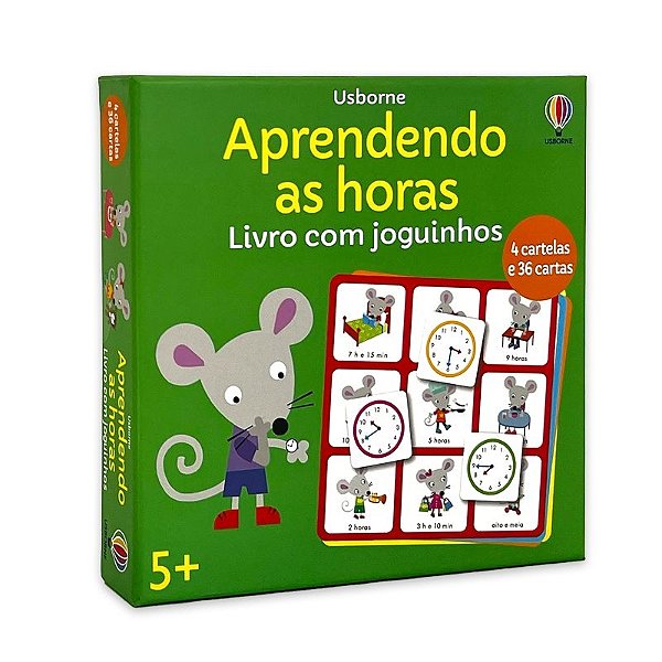 Livro Aprendendo As Horas: Livro Com Joguinhos
