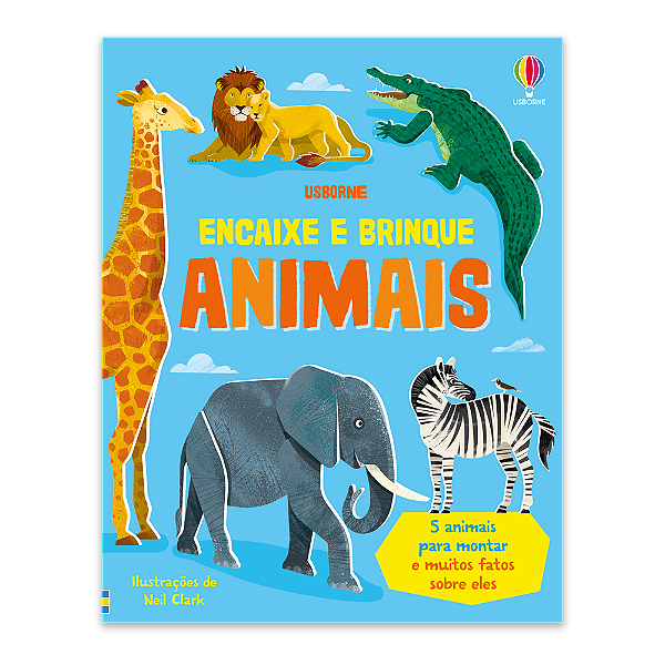 Livro Animais: Encaixe E Brinque