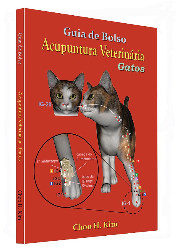 Livro Guia De Bolso - Acupuntura Veterinária Gatos