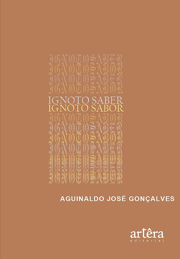 Livro Ignoto saber ignoto sabor
