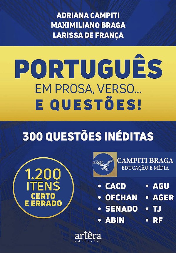 Livro Português em prosa, verso... e questões!