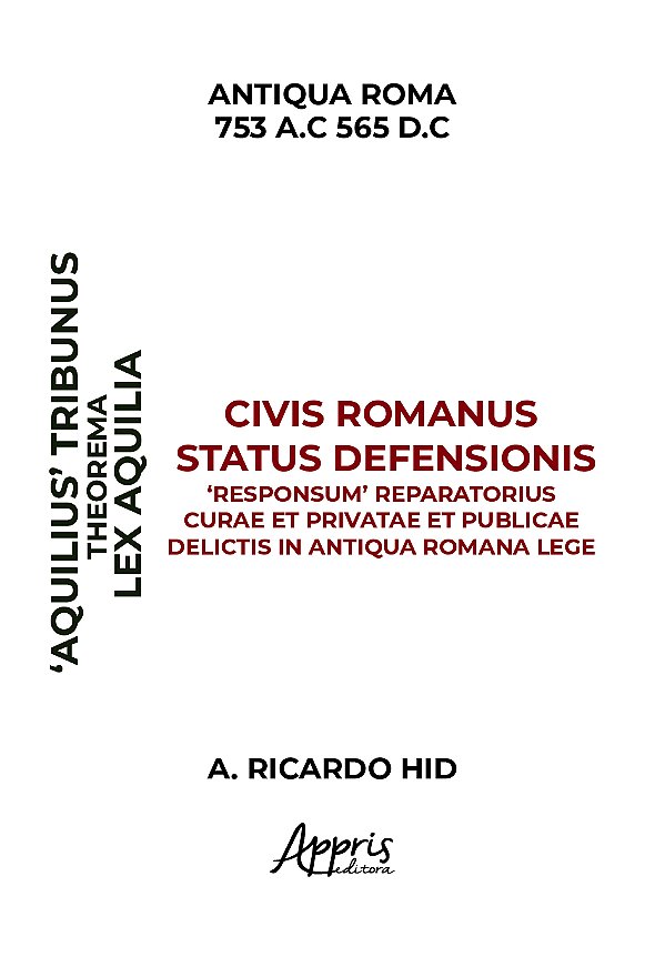 Livro ‘Aquiliae’ Theorema Civis Romanus Status Defensionis ‘Res...
