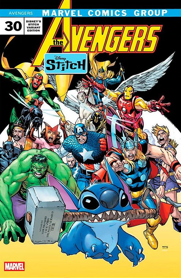 Livro Os Vingadores 23/80 - Capa Variante Stitch