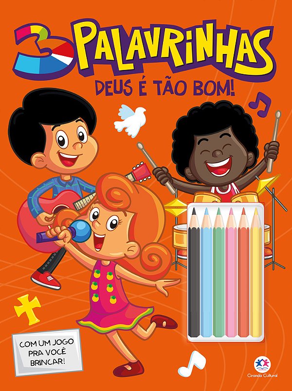 Livro 3 Palavrinhas - Deus é tão bom