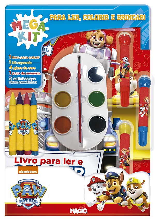 Livro Patrulha Canina - Ler, Colorir E Brincar