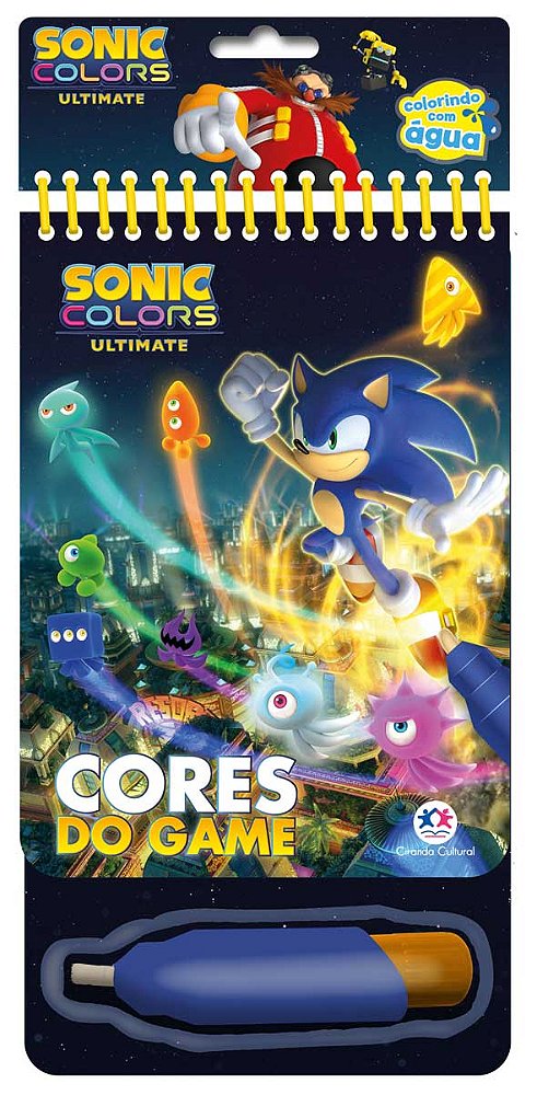 Livro Sonic - Cores do game