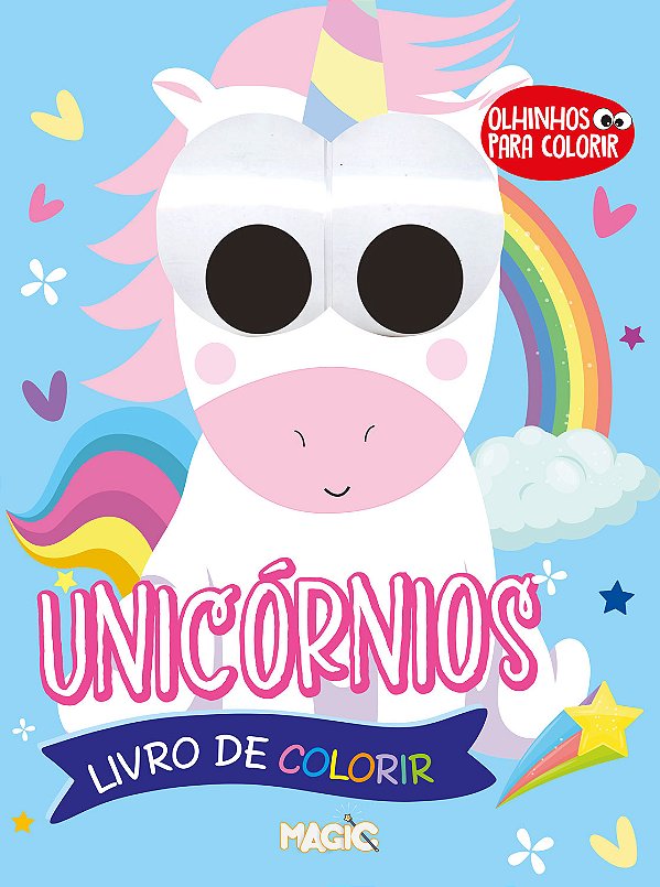 Livro Unicórnios - Olhinhos Para Colorir