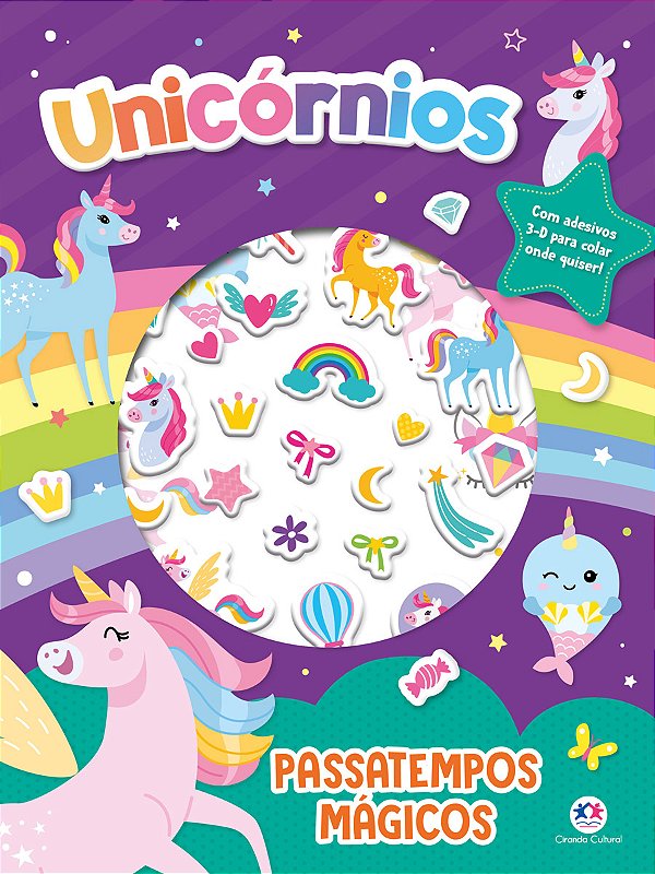 Livro Unicórnios - Passatempos mágicos