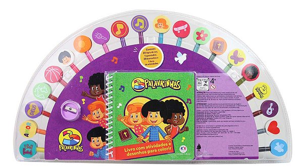 Livro 3 Palavrinhas - Livro com atividades e desenhos par...