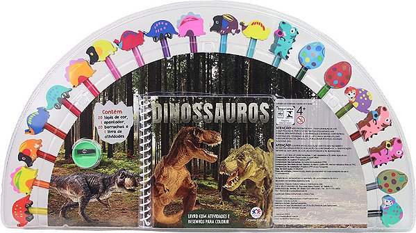 Livro Dinossauros - Livro com atividades e desenhos para ...