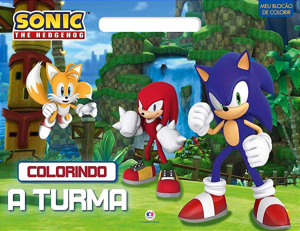 Livro Sonic - Colorindo a turma