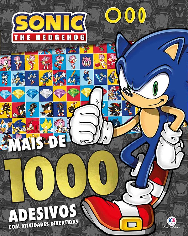 Livro Sonic - Mais de 1000 adesivos