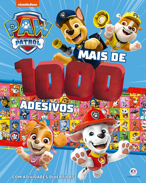 Livro Patrulha Canina - Mais de 1000 adesivos