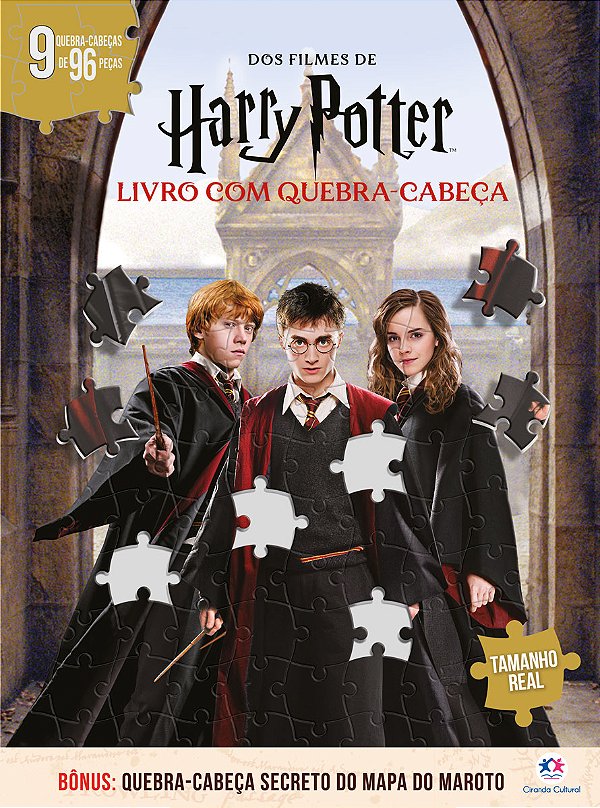 Livro Harry Potter - Livro com Quebra-Cabeça