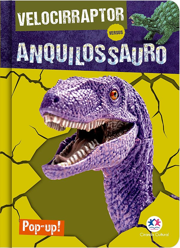Livro Velocirraptor versus Anquilossauro