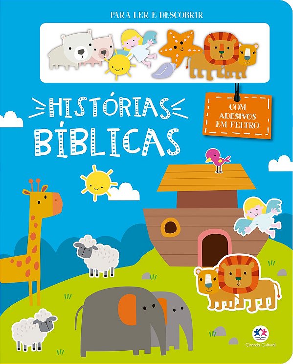 Livro Histórias Bíblicas - Com adesivos em feltro