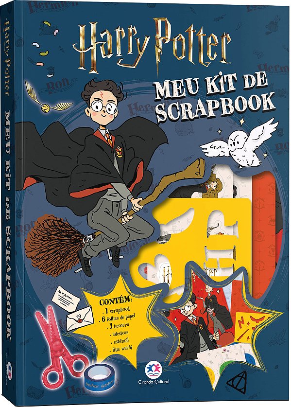 Livro Harry Potter - Meu kit de Scrapbook