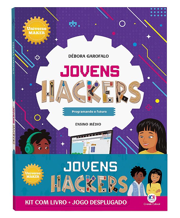 Livro Jovens hackers - Kit com livro + jogo desplugado