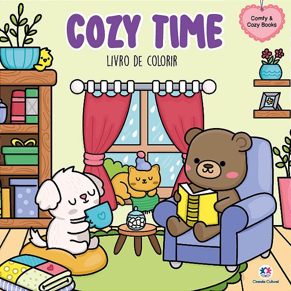 Livro Cozy time - Livro de colorir