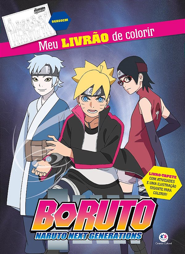 Livro Boruto - Meu livrão de colorir