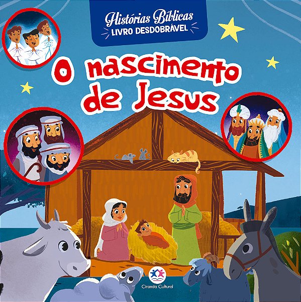 Livro O Nascimento de Jesus - com abas desdobrável