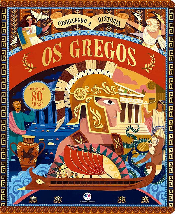 Livro Os gregos - Conhecendo a História com abas