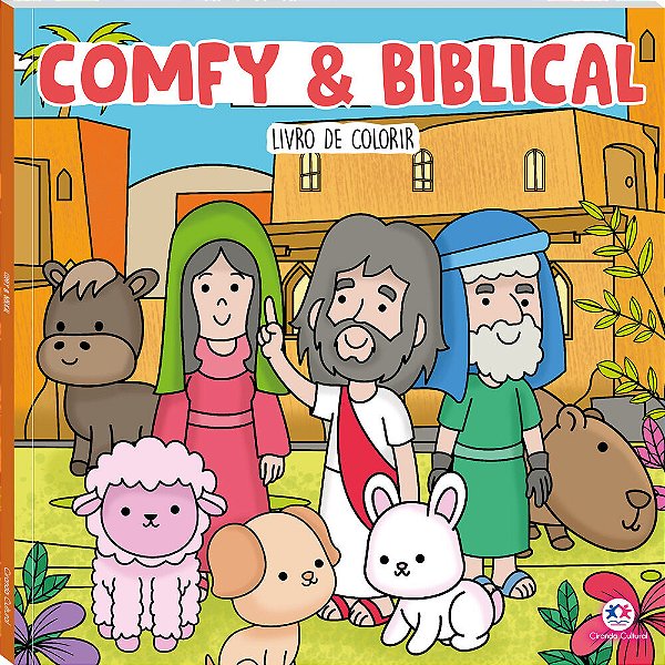 Livro Comfy and Biblical - Livro de Colorir