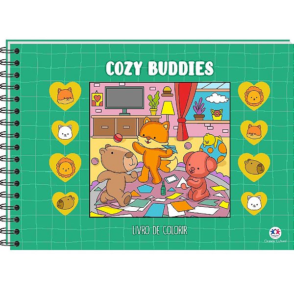 Livro Cozy Buddies - Livrão de Colorir