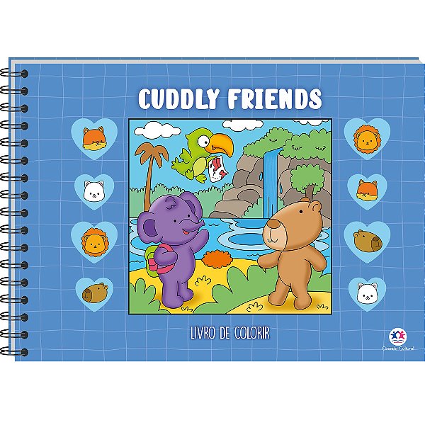 Livro Cuddly Friends - Livrão de Colorir