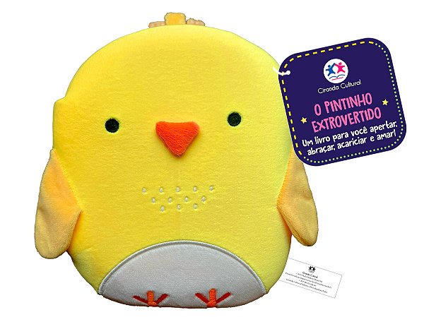 Livro O pintinho extrovertido - Livro de pelúcia