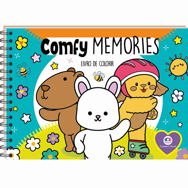 Livro Comfy Memories - Para colorir