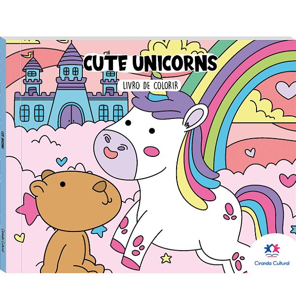 Livro Cute Unicorns - Para Colorir