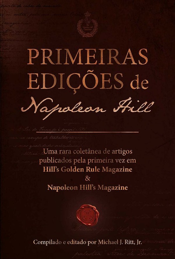 Livro Primeiras edições de Napoleon Hill: Uma rara coletânea de...
